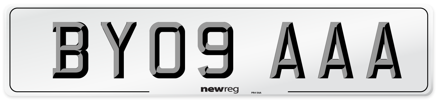 BY09 AAA Number Plate from New Reg